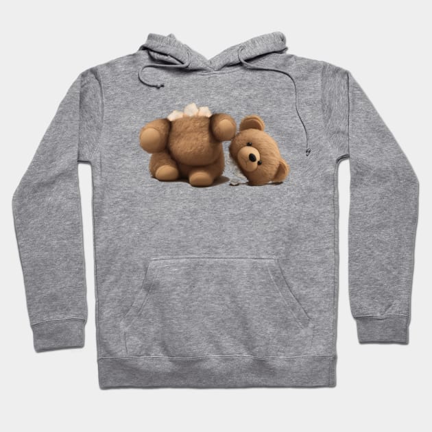 Teddy bear without a head. Palm Angels Hoodie by xlhombat